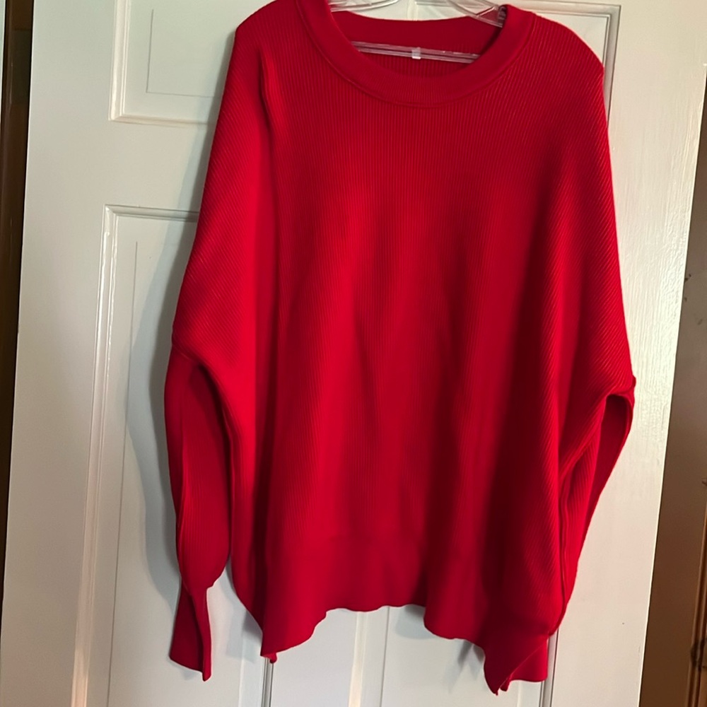 Red sweater